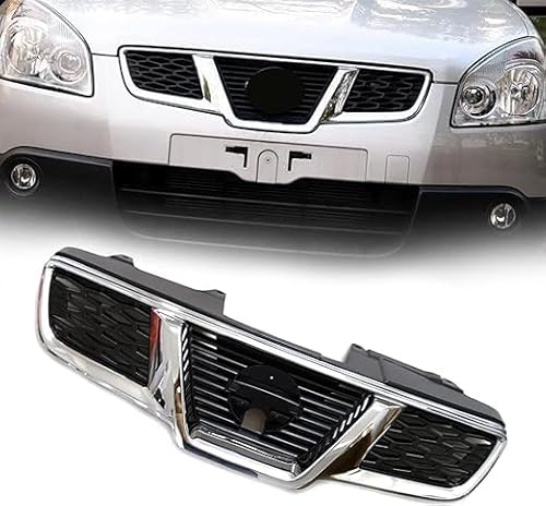 für Nissan Qashqai 2008 2009 2010 2011 2012 2013 2014 2015 Autokühler-Frontgrill,Frontstoßstange,Racing-Kühlergrill,Modifikationszubehör,Frontgrill von ZzYyyJie