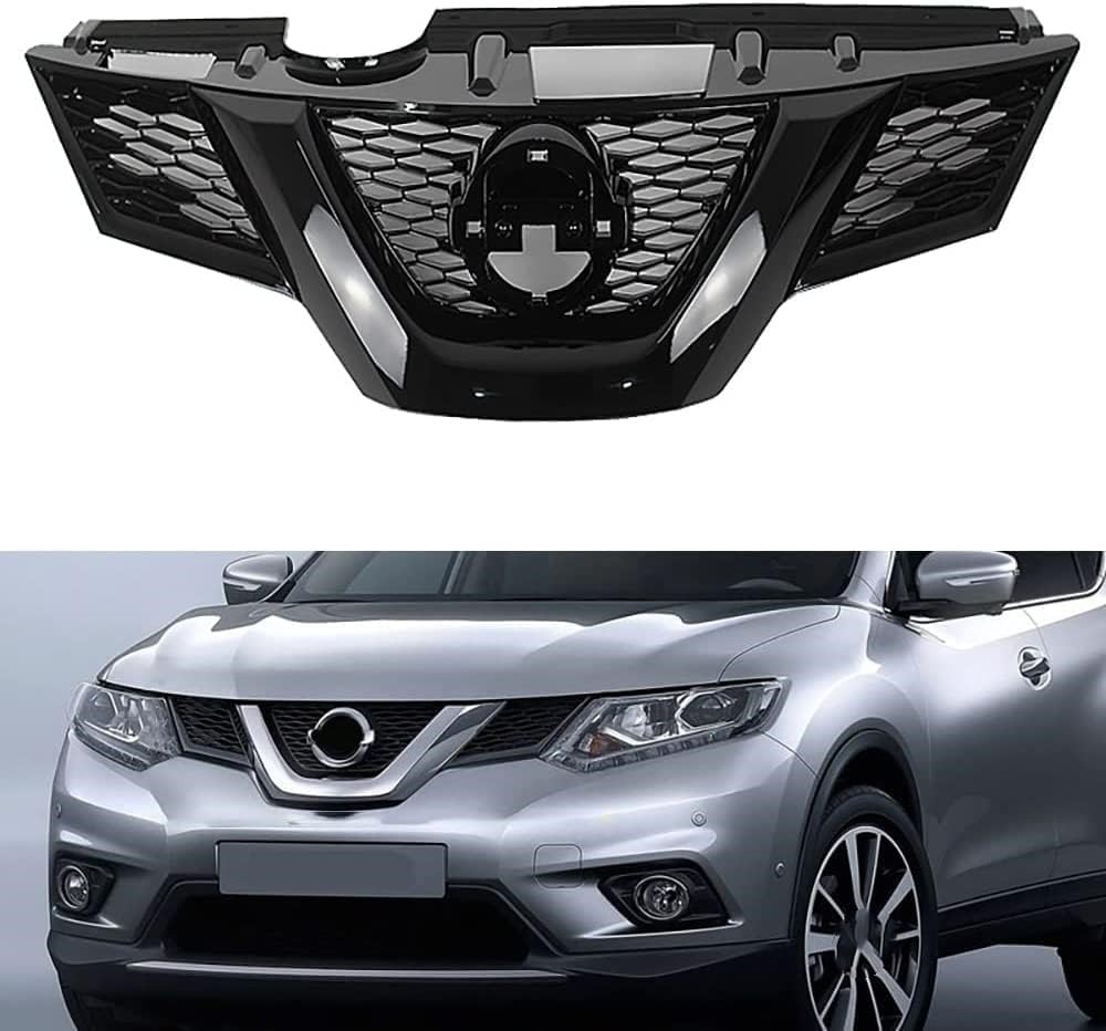 für Nissan Xtrail X-trail T32 2014 2015 2017 2016 2018 Autokühler-Frontgrill,Frontstoßstange,Racing-Kühlergrill,Modifikationszubehör,Frontgrill von ZzYyyJie