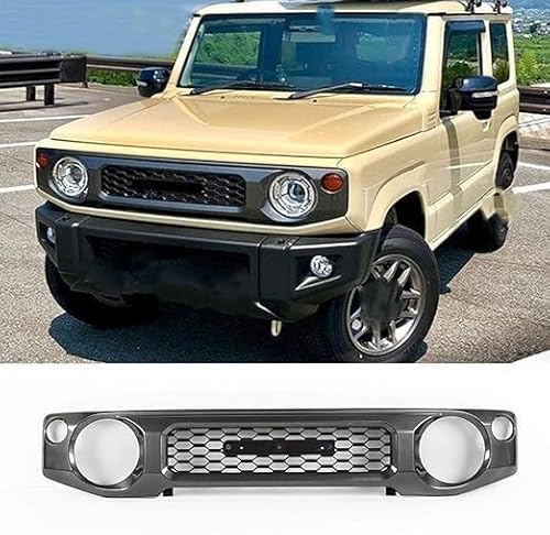 für Suzuki Jimny JB64 JB74 2019 2020+ Autokühler-Frontgrill,Frontstoßstange,Racing-Kühlergrill,Modifikationszubehör,Frontgrill von ZzYyyJie