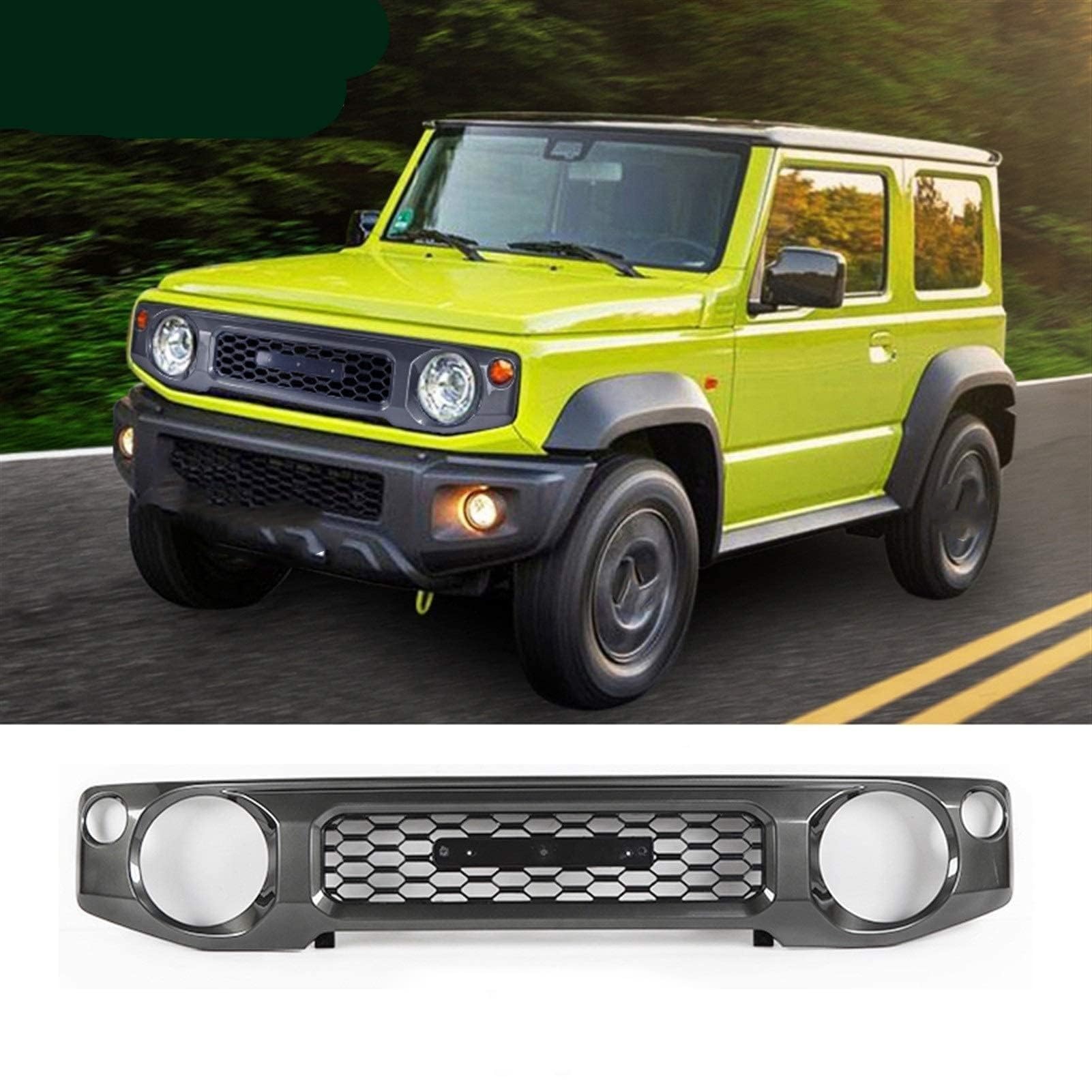 für Suzuki Jimny JB74 2019+ Autokühler-Frontgrill,Frontstoßstange,Racing-Kühlergrill,Modifikationszubehör,Frontgrill von ZzYyyJie