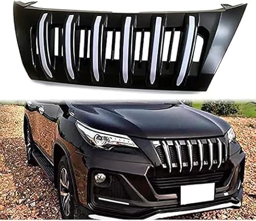 für Toyota Fortuner 2016 2017 2018 Autokühler-Frontgrill,Frontstoßstange,Racing-Kühlergrill,Modifikationszubehör,Frontgrill von ZzYyyJie