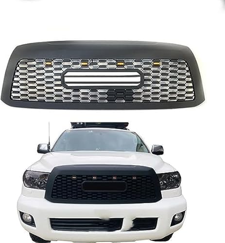 für Toyota Sequoia 2010-2018 Autokühler-Frontgrill,Frontstoßstange,Racing-Kühlergrill,Modifikationszubehör,Frontgrill von ZzYyyJie