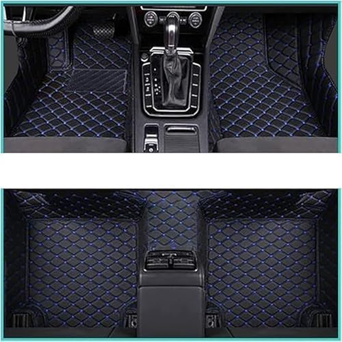 Auto FußMatten für Subaru Forester 2013-2016, Leder Vollabdeckung Autoteppich Wasserdichtes rutschfeste Allwettermatte Innere ZubehöR,B-Black Blue von Zzbyz