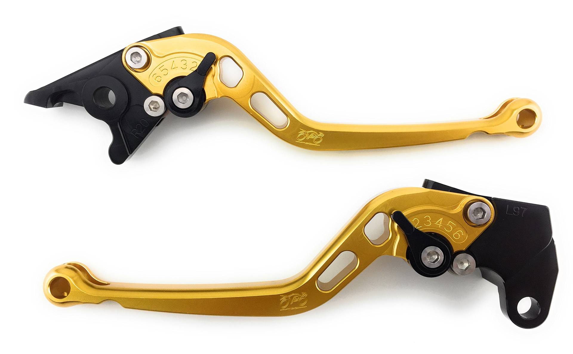 aVDB-moto Kupplungshebel Kupplungshebel & Bremshebel Set CNC Aluminium kompatibel mit SFV 650 Gladius 2009-2016 (gold, schwarz) von aVDB