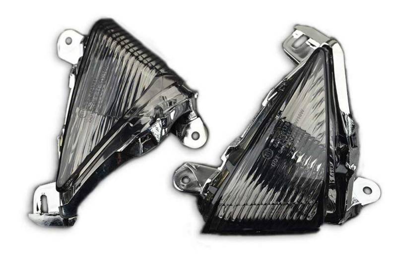 aVDB-moto Paar Vorne Blinker Vordere kompatibel mit KAWASAKI ER6 N ER-6N ER6N ER650A 2005-2008, Z1000 Z 1000 Z-1000 ZRT00B 2007-2009, Z 1000 ZRT00D/E 2010-13, ER6F EX650A 2005-08 (Led Schwarz Getönt) von aVDB