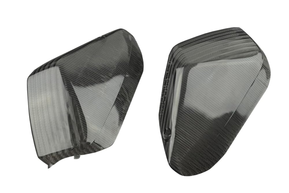 aVDB-moto Paar Blinkerkappe Hinten kompatibel mit KAWASAKI ZZR 1400 ZXT40 2006-2011, ZZR 1400 ZXT40E 2012-2016, ZX10R 2006-07, GTR 1400 ZGT40 06-07, ZZR 1400 PERFORMANCE 2016-20 (Schwarz Getönt) von aVDB