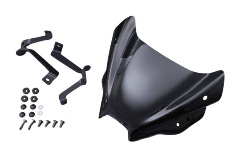 avdb-Moto Windschild/Windschutzscheibe kompatibel mit Suzuki GSX-8S 800 2023-2024 Polycarbonat (Schwarz) von aVDB