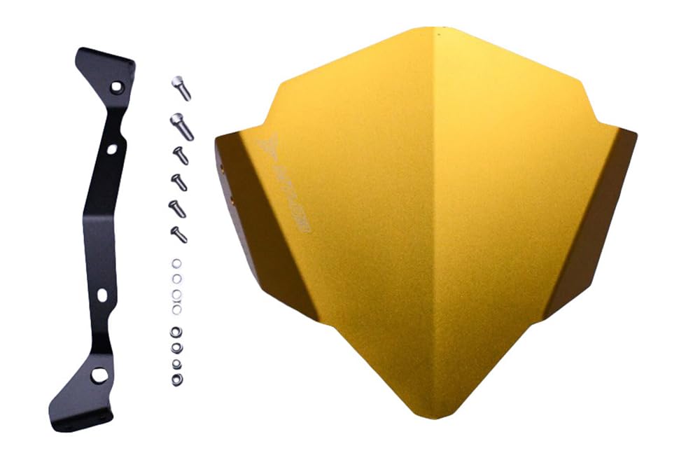 avdb-Moto Windschild/Windschutzscheibe kompatibel mit Yamaha MT03 320 MT-03 2016-2019 aus Aluminium (Gold) von aVDB