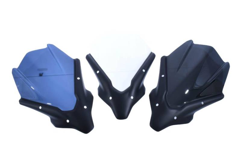 avdb-Moto Windschild/Windschutzscheibe kompatibel mit Yamaha MT07 MT-07 2021-2022 Polycarbonat Short (Klar Dopelte Krümmung) von aVDB