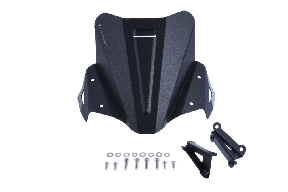 avdb-Moto Windschild/Windschutzscheibe kompatibel mit Yamaha MT09 MT-09 RN69 2021-2023 aus Aluminium (Schwarz) von aVDB