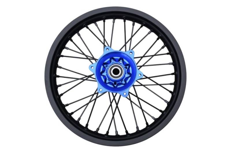 avdb-moto Felge/Komplett-Hintere 2,15" x 18" kompatibel mit YAMAHA YZ 125 YZ125 1999-2024, YZ 125 X 2020-23, YZ 250 YZ250 1999-24, YZ 250X 2016-23, WRF 450 WR450F 19-23, WRF 250 20-24 Enduro (Blau) von aVDB