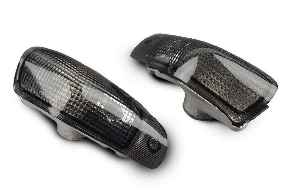 avdb-moto Paar Vorne Blinker Vordere kompatibel mit KAWASAKI ZZR 600 ZZR600 ZZR-600 ZX600E 1994-2003 (Led Schwarz Getönt) von aVDB