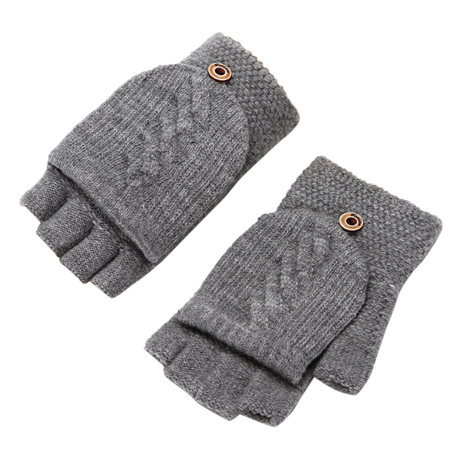 aaSccex Knitted Gloves Thickened and Velvet Screen Cycling Cold Proof Plush Couple's Warm Woolen Gloves Hochzeit Schmuck Braut (A-4, One Size) von aaSccex