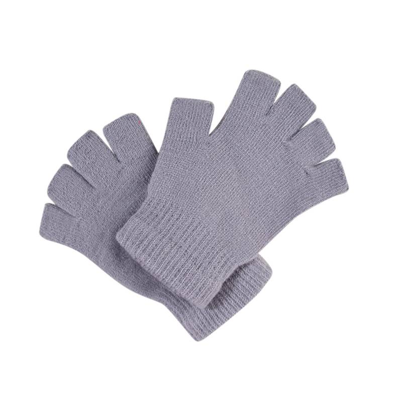 aaSccex Knitted Gloves Thickened and Velvet Screen Cycling Cold Proof Plush Couple's Warm Woolen Gloves Hochzeit Schmuck Braut (Grey-2, One Size) von aaSccex