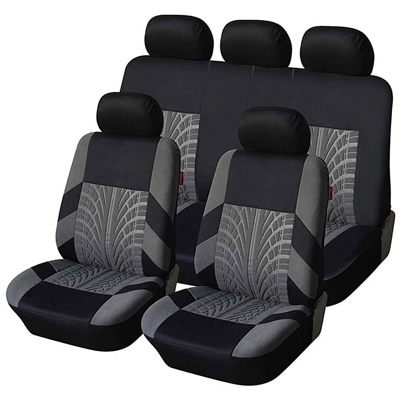 Auto Sitzbezüge für Peugeot 4008 2012-2017, Custom Autositzbezüge Set Allwetter Sitzbezüge Auto Vorne und Hinten Autositzschoner Auto Schonbezug Autositz,B Gray von abrupt