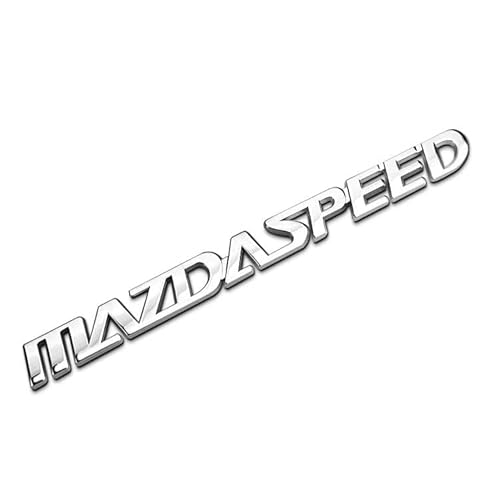 Logo Auto Emblem für Mazda Speed AutoEx, Abzeichen Logo Buchstaben Wort Emblem Aufkleber, Zeichen Emblem Logo Abzeichen Sticker Abziehbilder,B von abrupt