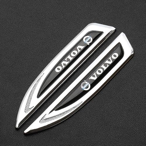 Logo Auto Emblem für Volvo S60L V60 S80L XC60 XC90, Abzeichen Logo Buchstaben Wort Emblem Aufkleber, Zeichen Emblem Logo Abzeichen Sticker Abziehbilder,A von abrupt