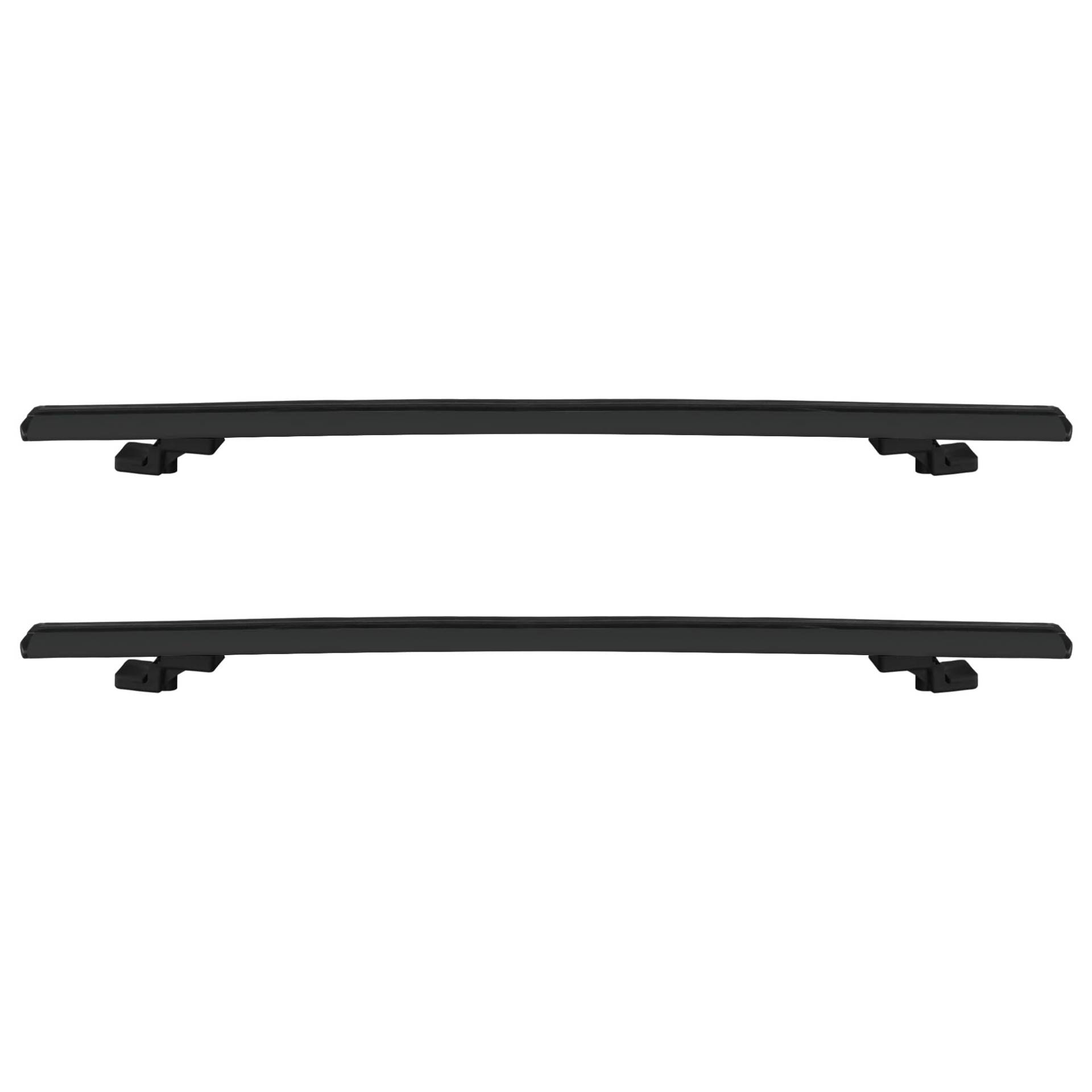 Universal Basic 118-160 cm 2 Stück Querträger Dachträger Aluminium (Schwarz, 160 cm) von accessorypart