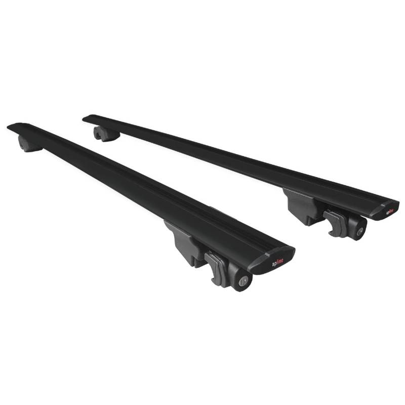 accessorypart Kompatibel mit Volvo V60 II 2019-2024 HOOK Model Relingträger Dachträger Auto Gepäckträger Schwarz Aluminium 2 Stangen von accessorypart