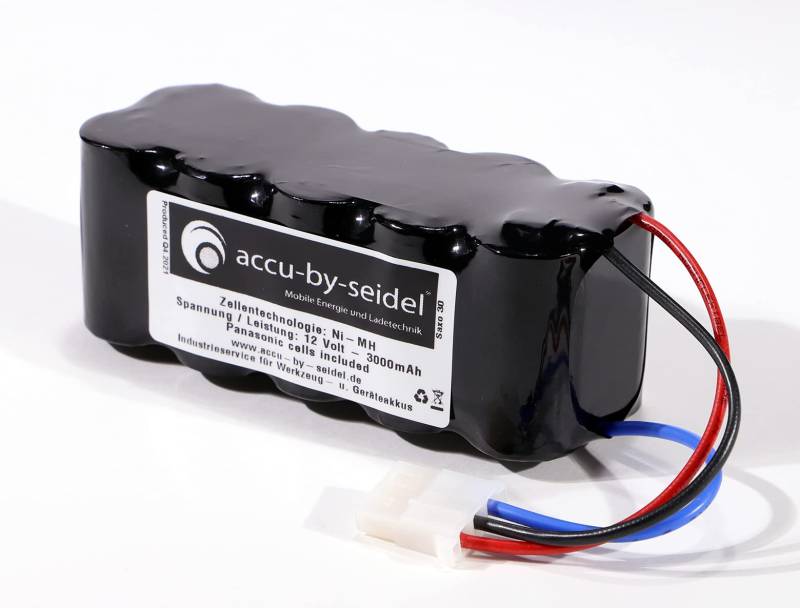 Batterie/Akkupack 3000mAh hochstromfähig geeignet für Saxonette, Spartamet, Sachs mit E-Starter von accu-by-seidel