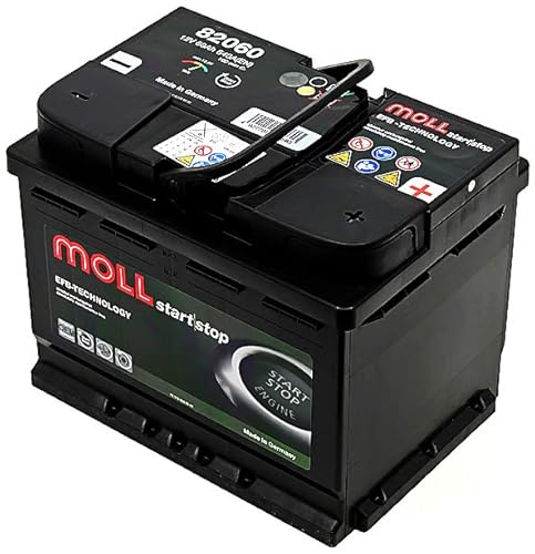 MOLL EFB start/stop Starterbatterie 12V Autobatterie (Moll EFB 82064) von accuzentrale