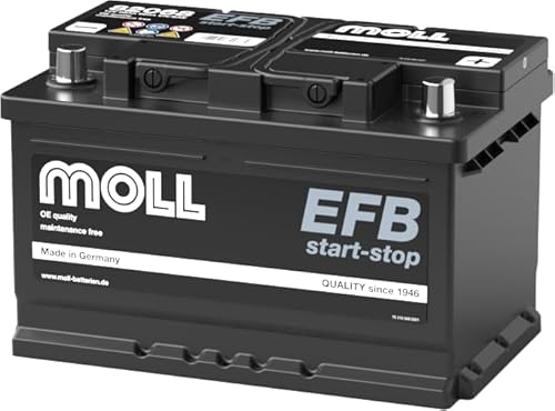 MOLL EFB start/stop Starterbatterie 12V Autobatterie (Moll EFB 82068) von accuzentrale