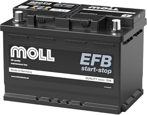 MOLL EFB start/stop Starterbatterie 12V Autobatterie (Moll EFB 82074) von accuzentrale