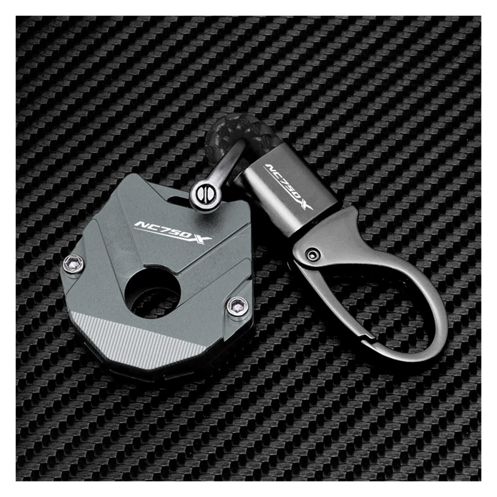 Schlüsselgehäuse für Motorräder Für Hon@&da NC750X NC 750X NC750 X DCT 2013-2023 Universalzubehör Motorrad-Schlüsseletui Aus Aluminium, Schutzhülle, Schlüsselanhänger(1 set Titanium-B) von acgfifj