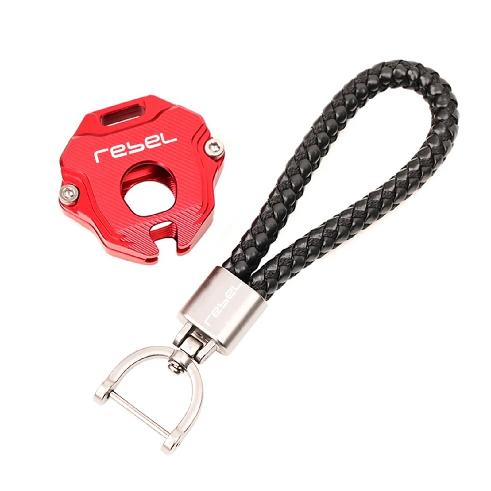 Schlüsselgehäuse für Motorräder Für Hon@&da Rebel CM1100 REBEL 1100 1100T DCT Motorrad CNC-Zubehör Schlüsselhülle Hülle Schlüsselanhänger Schlüsselanhänger Schlüsselanhängerhalter(1Set Red) von acgfifj