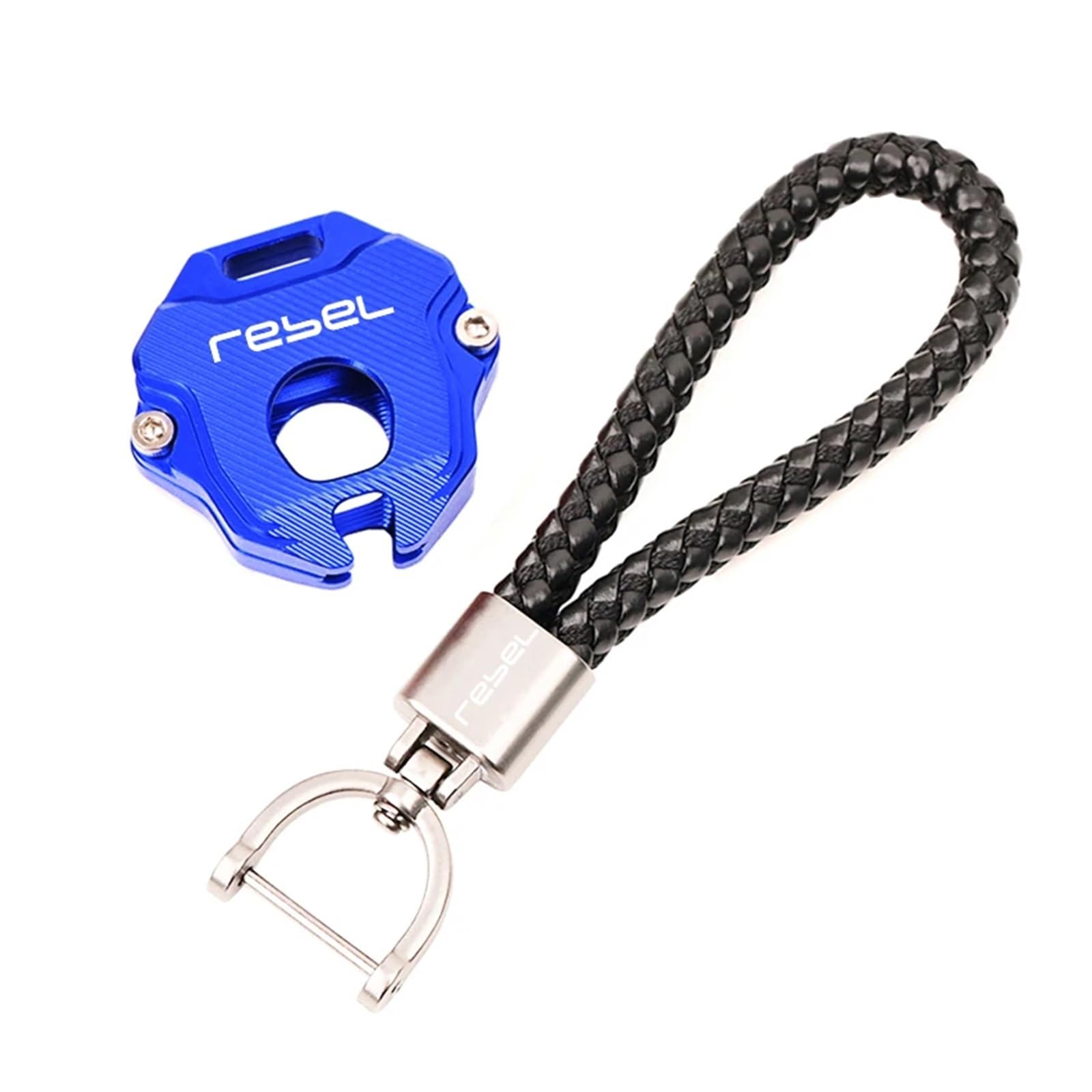 Schlüsselgehäuse für Motorräder Für Hon@&da Rebel CM1100 REBEL 1100 1100T DCT Motorrad CNC-Zubehör Schlüsselhülle Hülle Schlüsselanhänger Schlüsselanhänger Schlüsselanhängerhalter(1Set Blue) von acgfifj