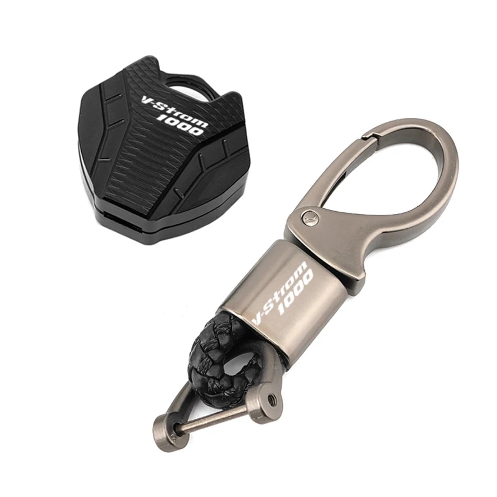 Schlüsselgehäuse für Motorräder Für Suzuki Vstrom 1000 Vstrom1000 XT 1000 DL1000 XT1000 V-Strom-Zubehör Motorrad-Schlüsseletui Aus Aluminium, Schlüsselanhänger(1 set Black) von acgfifj