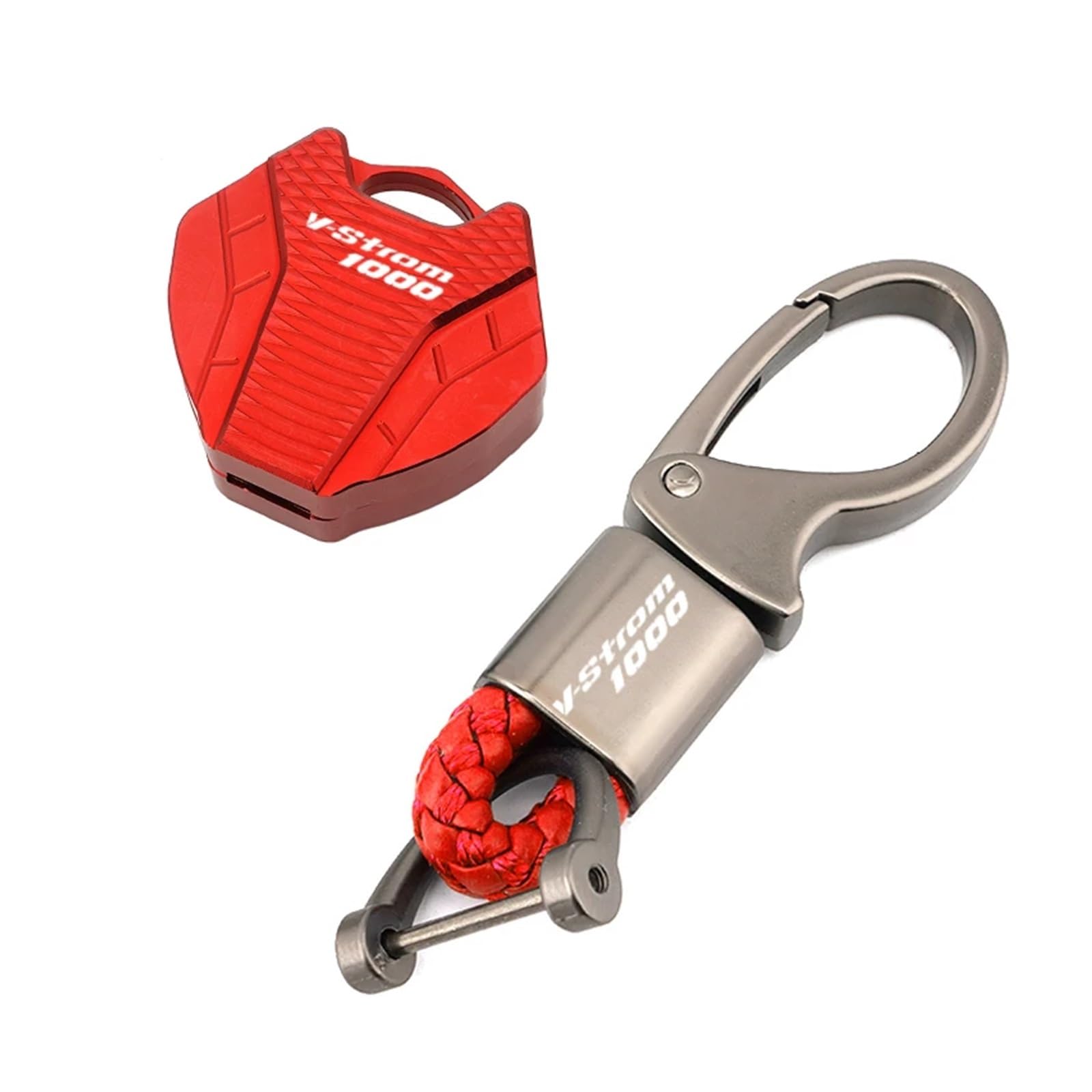 Schlüsselgehäuse für Motorräder Für Suzuki Vstrom 1000 Vstrom1000 XT 1000 DL1000 XT1000 V-Strom-Zubehör Motorrad-Schlüsseletui Aus Aluminium, Schlüsselanhänger(1 set Red) von acgfifj