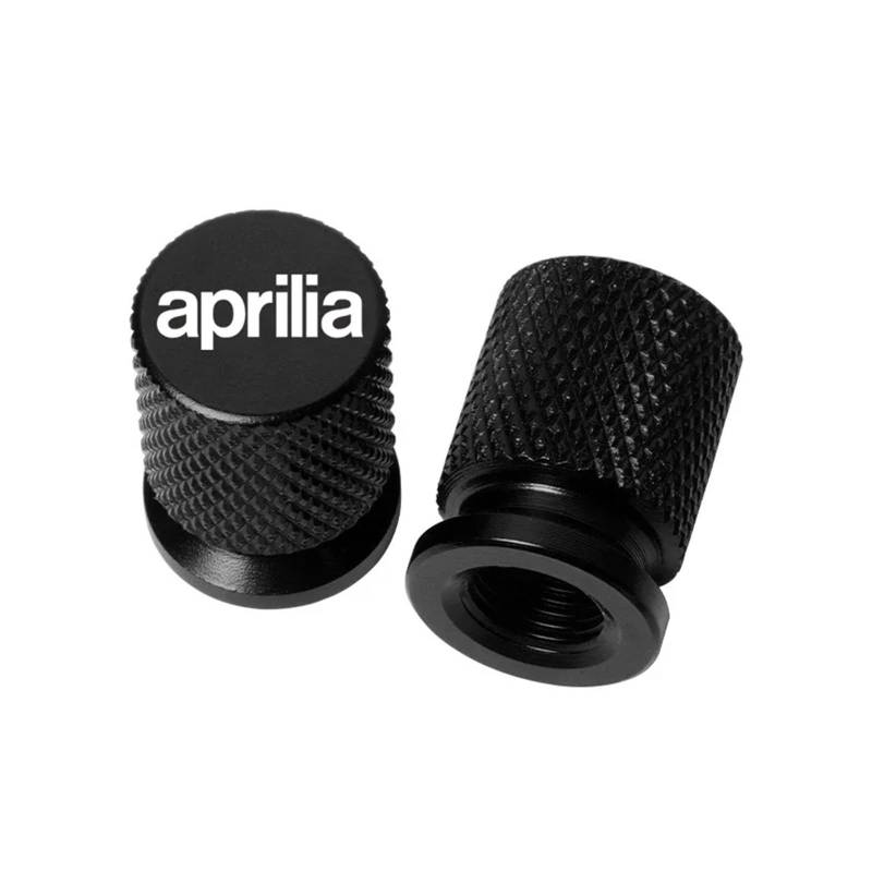 Motorrad-Ventilschaftkappe Für Aprilia RSV4 RSV1000/R Caponord 1200 Dorsoduro 750 Shiver Tuono 1000/R V4R Rad Reifen Ventil Stem Caps Luftdichte Abdeckungen(Black) von actuion