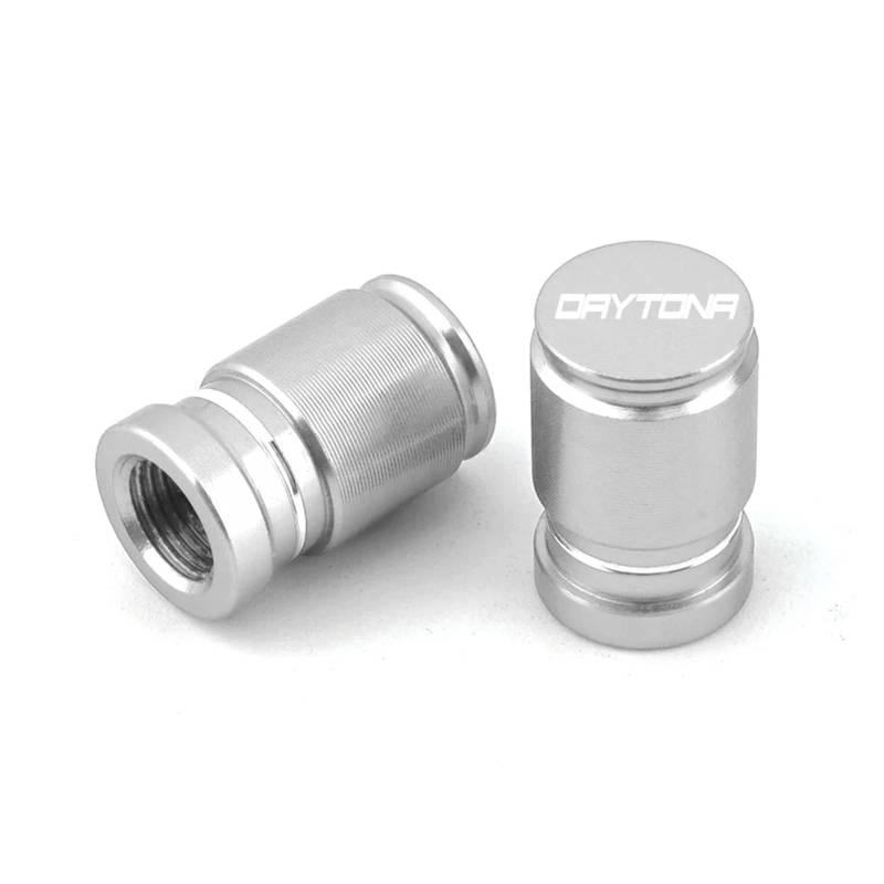 Motorrad-Ventilschaftkappe Für Daytona 600 650 675 675R 1000 765 Motorrad CNC Zubehör Rad Reifen Ventil Air Port Stem Abdeckung Kappe Stecker(Silver) von actuion