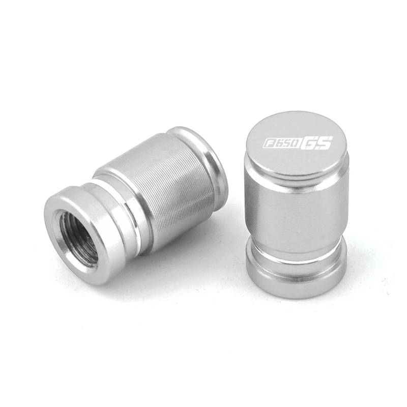 Motorrad-Ventilschaftkappe Für F650GS/dakar F 650 F650 GS 2000-2013 Motorrad CNC Zubehör Rad Reifen Ventil Air Port Stem Abdeckung Kappe Stecker(Silver) von actuion