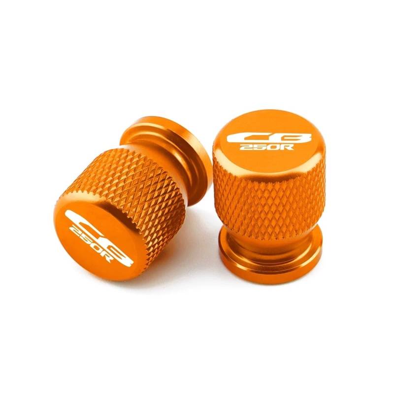 Motorrad-Ventilschaftkappe Für Hon@&da CB125R CB150R CB190R CB250R CB300R CB400 CB500R CB650F Motor Air Port Abdeckung Reifen Ventil Rad Stem Caps(Orange) von actuion