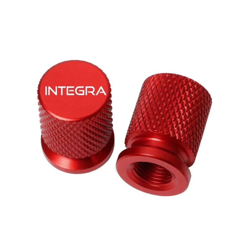 Motorrad-Ventilschaftkappe Für Hon@&da Integra 700 750 S 750D DCT NC750 NC750D Motorradzubehör CNC Aluminium Reifenventil Air Port Stem Abdeckkappen(Red) von actuion