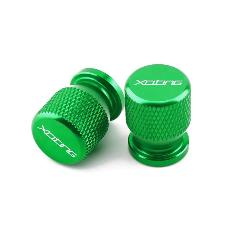 Motorrad-Ventilschaftkappe Für KYMCO Xciting 250 300 400 AK550 CT250 CT300 S400 Motorrad Universal CNC Rad Reifen Teile Ventil Stem Caps Abdeckung(Green) von actuion