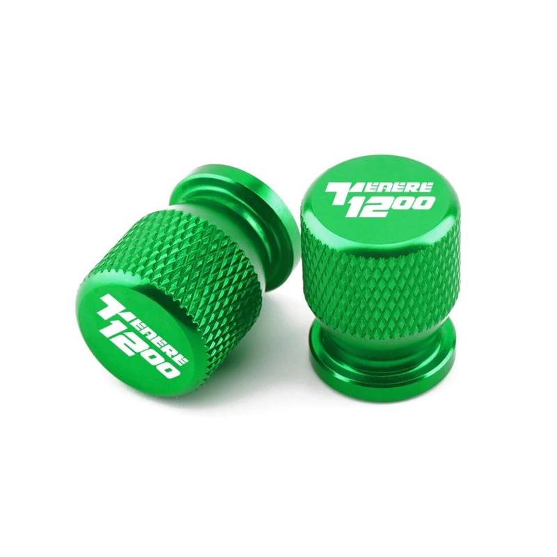 Motorrad-Ventilschaftkappe Für Super Tenere1200 Tenere 1200 XT 1200Z Motorrad CNC Aluminium Rad Reifen Teile Ventil Stem Caps Abdeckung(Green) von actuion