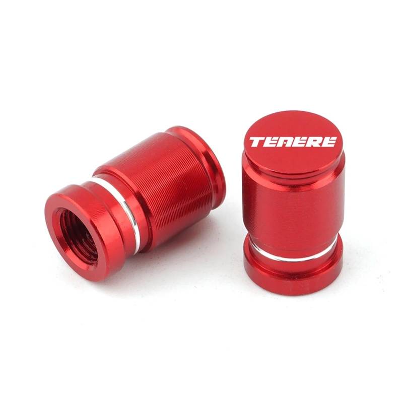 Motorrad-Ventilschaftkappe Für Tenere700 XTZ700 T7 T700 Tenere1200 1200 XT1200Z Motor Top-Grade Zubehör Rad Reifen Ventil Kappen Luftdichte Abdeckungen(Red) von actuion