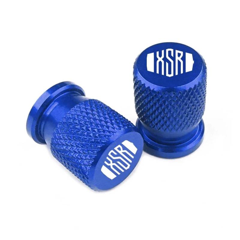 Motorrad-Ventilschaftkappe Für XSR700 XSR 700 XSR900 XSR 900 XSR125 155 Motorradzubehör CNC Aluminium Reifenventil Air Port Stem Abdeckkappen(Blue) von actuion