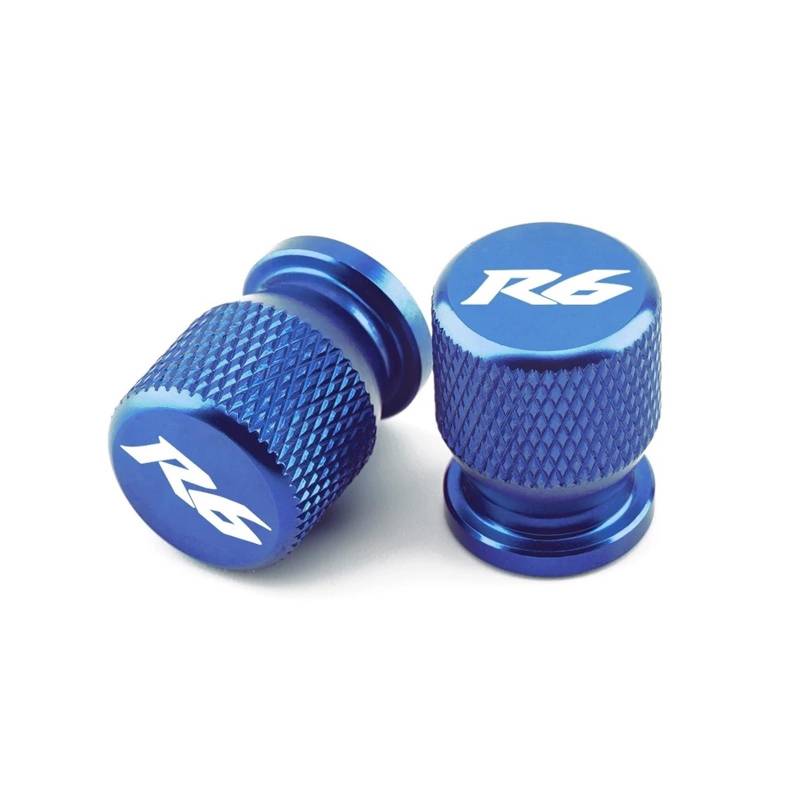 Motorrad-Ventilschaftkappe Für YZF R3 R25 R6 R1 2013-2021 Motorrad CNC Aluminium Rad Reifen Teile Ventil Stem Caps Abdeckung(Blue) von actuion