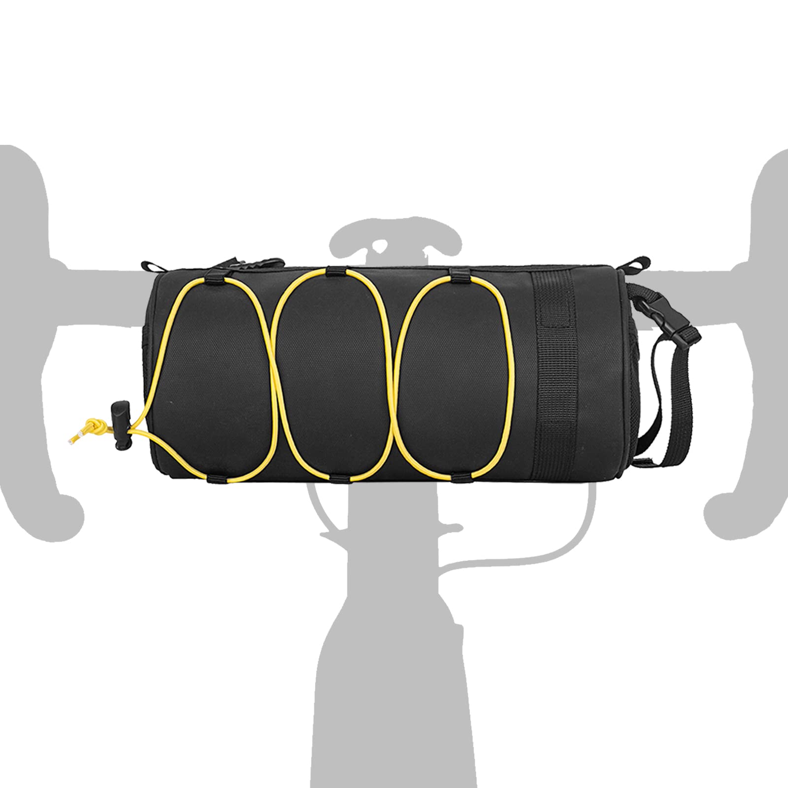 aghoer Fahrrad Lenkertasche, Wasserdicht Lenker Aufbewahrungstasche mit Schultergurt, Multifunktionale Handlebar Bag, für Rennrad Mountainbike Radfahren Reisen (Gelb) von aghoer