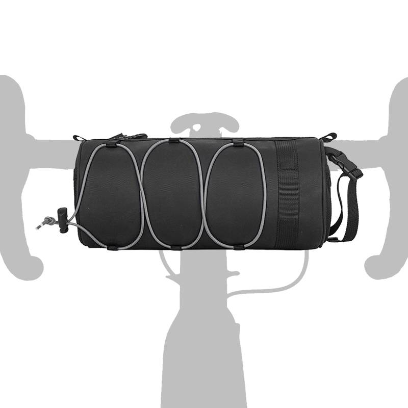 aghoer Fahrrad Lenkertasche, Wasserdicht Lenker Aufbewahrungstasche mit Schultergurt, Multifunktionale Handlebar Bag, für Rennrad Mountainbike Radfahren Reisen (Grau) von aghoer