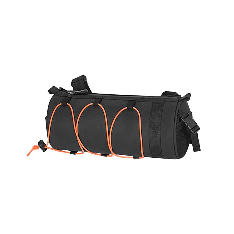 aghoer Fahrrad Lenkertasche, Wasserdicht Lenker Aufbewahrungstasche mit Schultergurt, Multifunktionale Handlebar Bag, für Rennrad Mountainbike Radfahren Reisen (Orange), 2.5L von aghoer