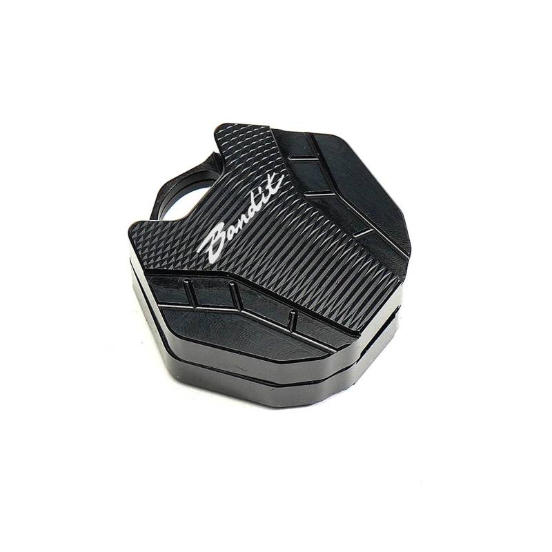 Motorrad-Schlüsselgehäuse Für Suzuki Bandit S 650 Bandit 650 1200 Zubehör Motorrad CNC Schlüssel Abdeckung Fall Shell Schlüsselring Schlüssel Kette(A Key Cover Black) von ahsdks