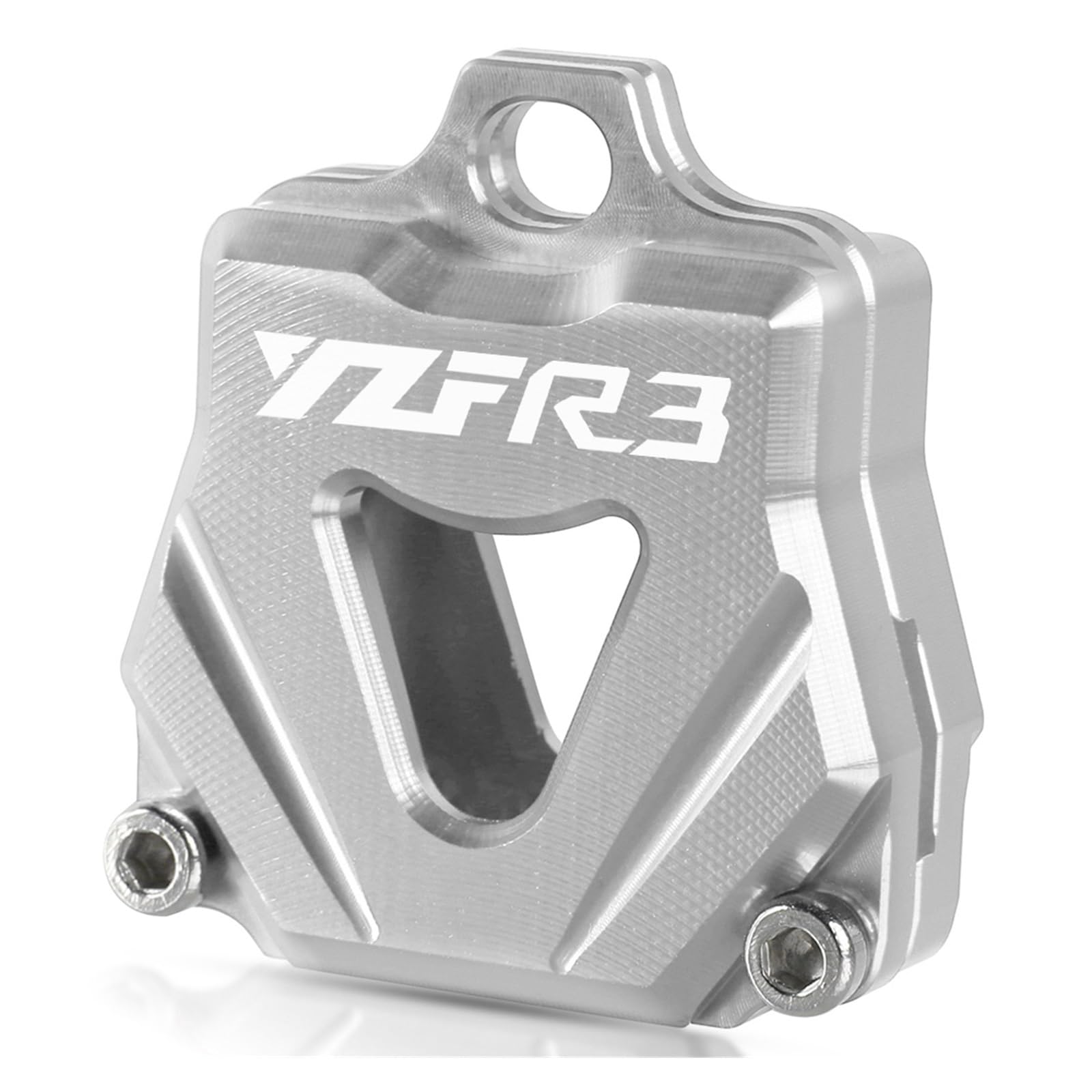 Motorrad-Schlüsselgehäuse Für Y-amaha YZF-R1 R6 FZ1 FZ6 FJR1300 XJ6 FZ8 MT-07 MT-09 TMAX500 Motorrad CNC Schlüssel Abdeckung Kappe Kreative Produkte Schlüssel Fall Shell(Sliver-YZFR3) von ahsdks