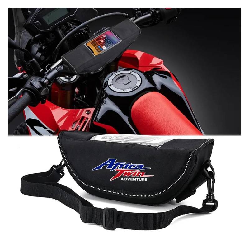 ahsdks Fahrradtasche Rahmen Wasserdicht Rahmentasche Bike Für Africa Twin CRF 1100 L CRF1100 CRF1000L ADV CRF1100L Adventure Sports Motorrad-Lenkrad-Navigationstasche, Lenkertasche(LOLG 2) von ahsdks