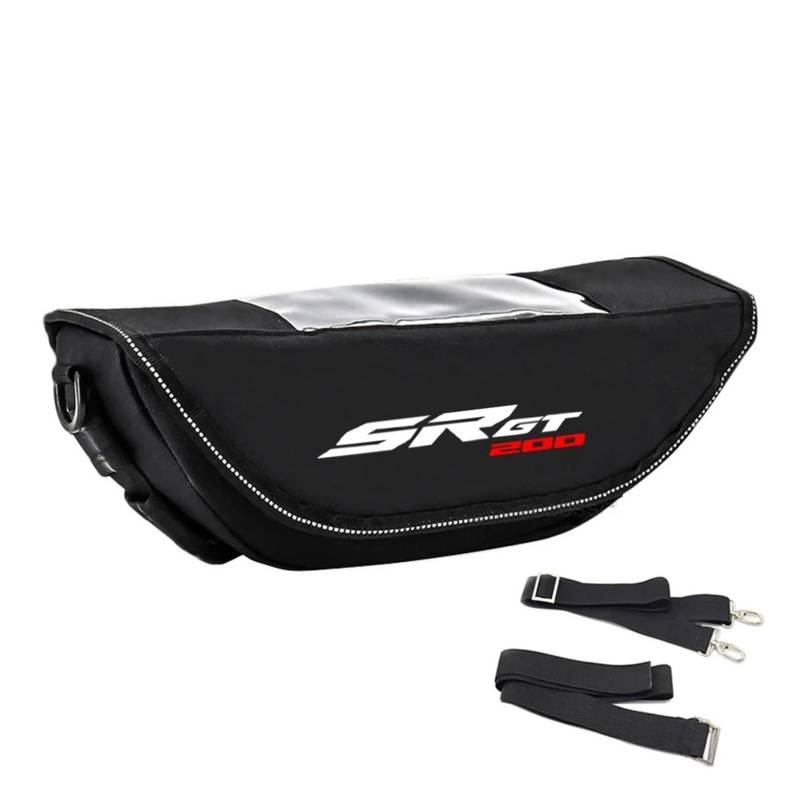 ahsdks Fahrradtasche Rahmen Wasserdicht Rahmentasche Bike Für Aprilia SR GT200 2022 Motorradzubehör Lenker wasserdichte Tasche Reisetasche(E) von ahsdks