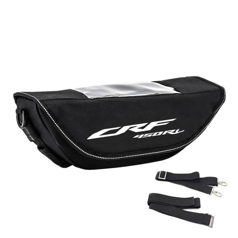 ahsdks Fahrradtasche Rahmen Wasserdicht Rahmentasche Bike Für Hon@&da CRF450RL CRF450L CRF300L CRF250L CRF 250 300 450 L Motorrad wasserdichte Und Staubdichte Lenker-Aufbewahrungstasche(CRF450RL) von ahsdks